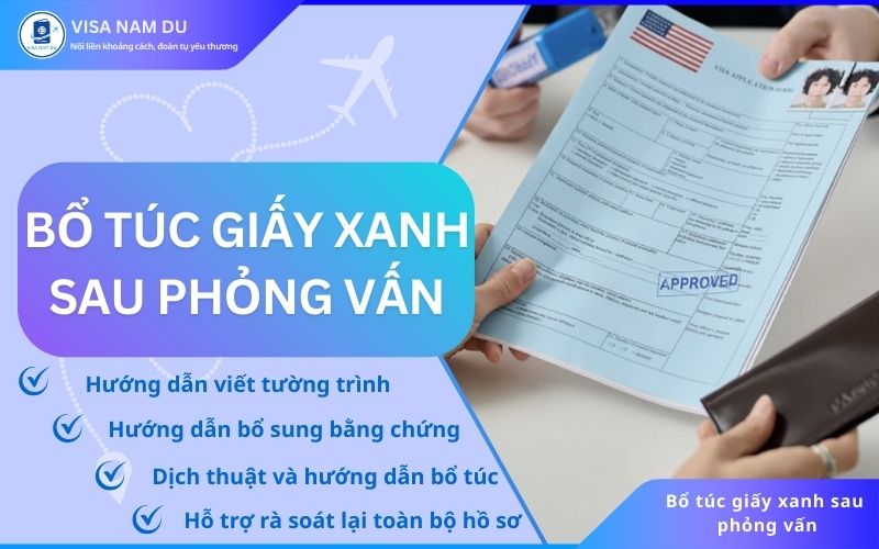 Bổ túc giấy xanh sau phỏng vấn