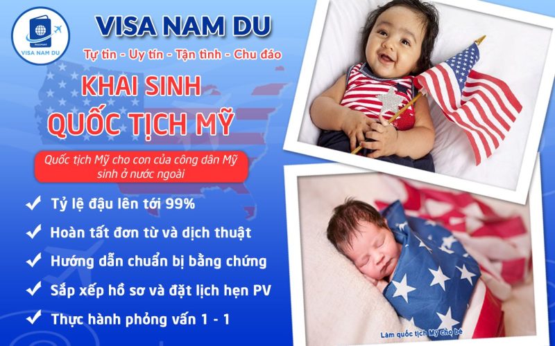 Quốc tịch Mỹ cho con