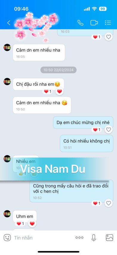 Visa bảo lãnh đính hôn diện K1 - chị Trang - 220224