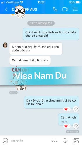 Khai sinh quốc tịch Úc cho con sinh ở Việt Nam - hai bé Sara và Didde - 260624