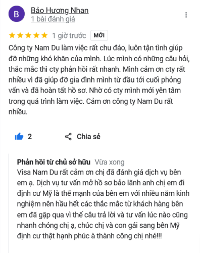 Review - Bảo lãnh anh chị em định cư Mỹ F4 - chị Hương và con gái - 010724