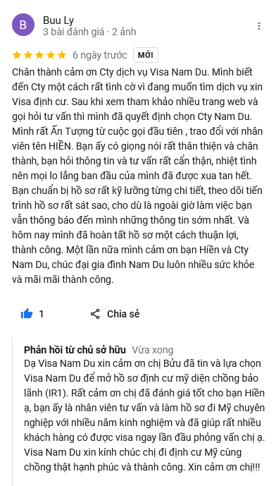 Review - Chồng bảo lãnh vợ đi Mỹ (IR1) - chị Bửu - 150724