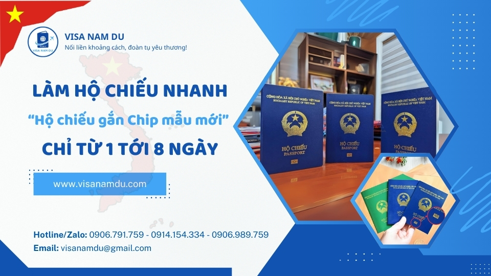Dịch vụ làm hộ chiếu (Passport) khẩn – nhận hộ chiếu chỉ từ 1-8 ngày