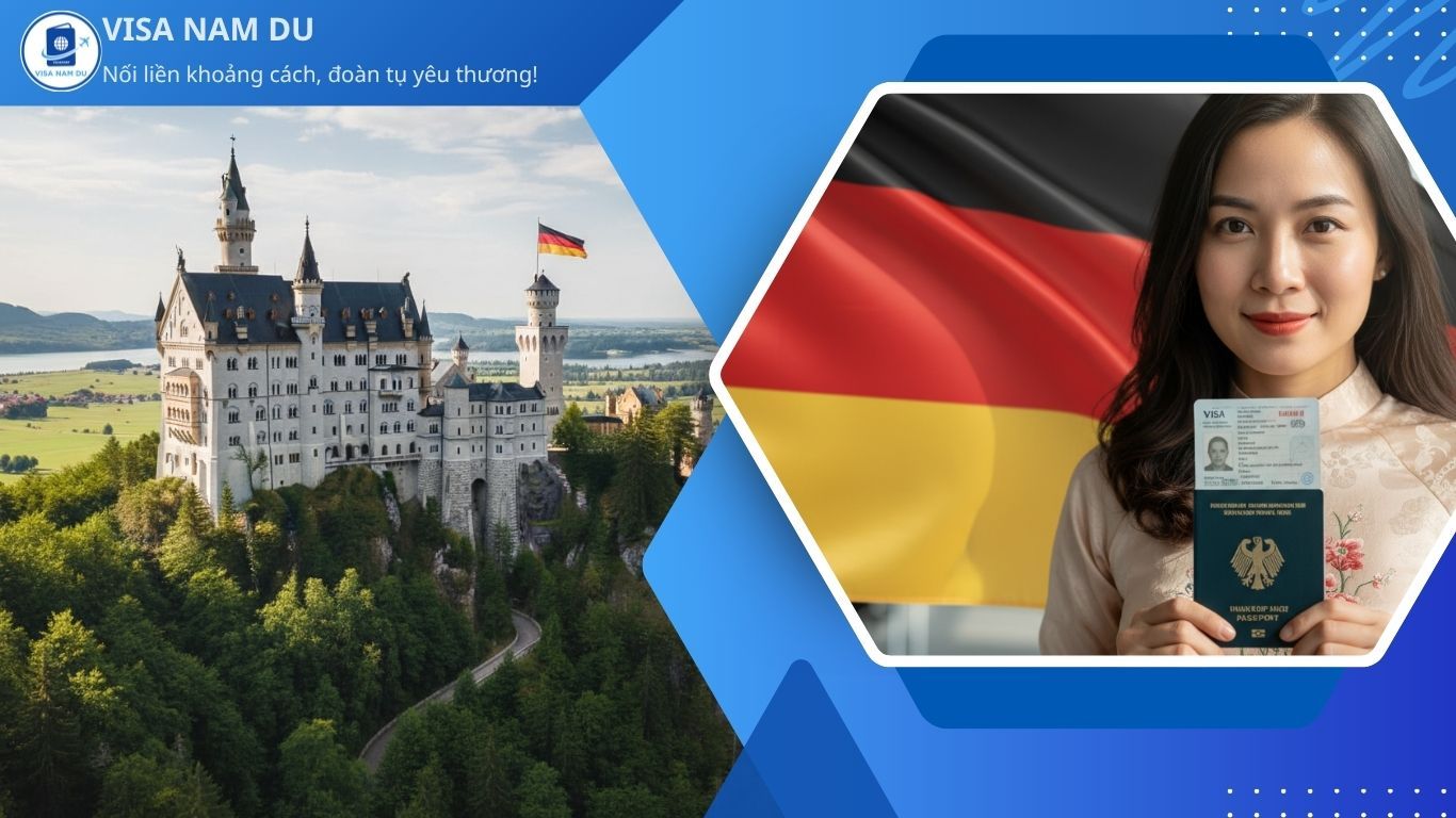 Thông báo quan trọng về việc phân vùng nộp hồ sơ xin visa Đức – Cập nhật năm 2025