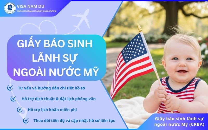 Giấy Báo Sinh Lãnh sự Ngoài nước Mỹ (CRBA)