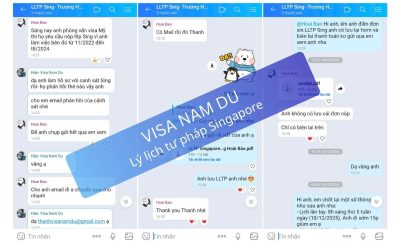 Chúc mừng anh Bảo đã nhận được Lý lịch tư pháp Singapore