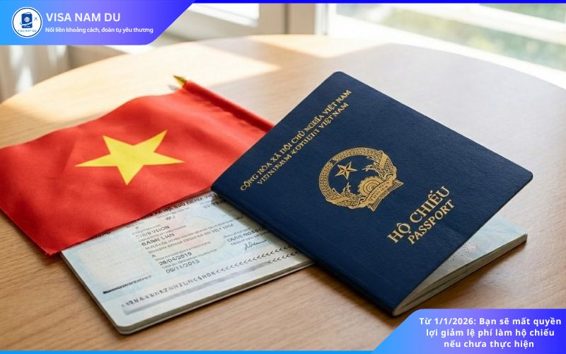 Ngày 01-01-2025 sẽ mất quyền giảm lệ phí làm hộ chiếu