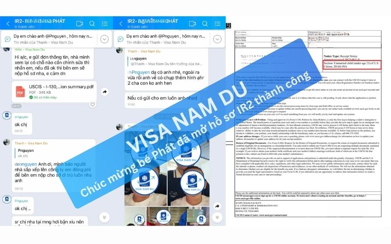 Chúc mừng bé Phát đã mở hồ sơ IR2 thành công