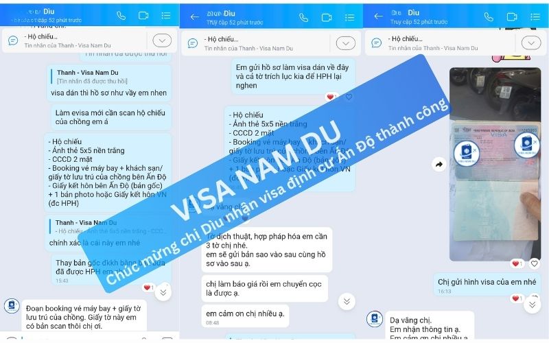 Chúc mừng chị Dìu nhận visa định cư Ấn Độ thành công