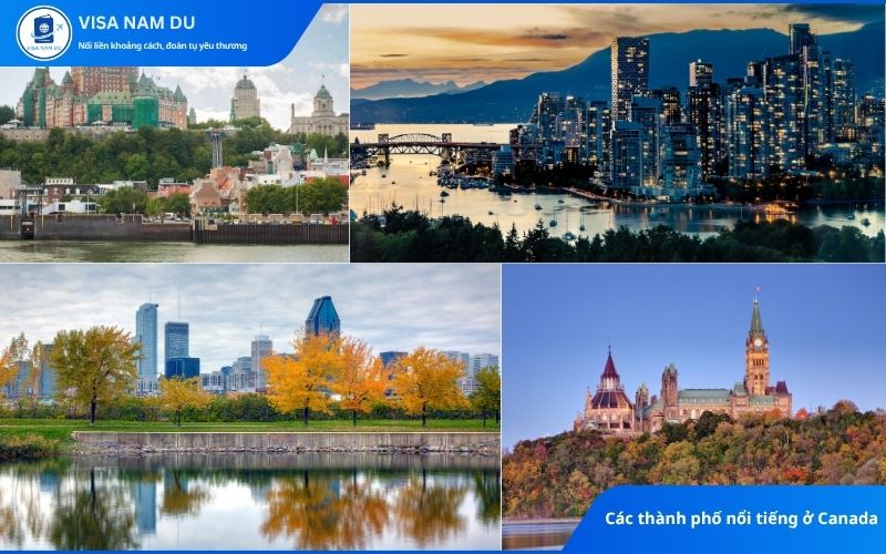Các thành phố nổi tiếng ở Canada