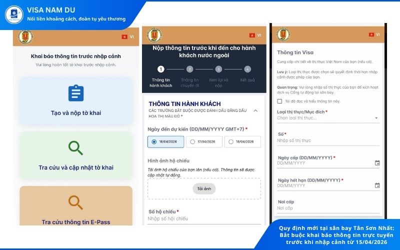 Quy định mới tại sân bay Tân Sơn Nhất: Bắt buộc khai báo thông tin trực tuyến trước khi nhập cảnh từ 15/04/2026