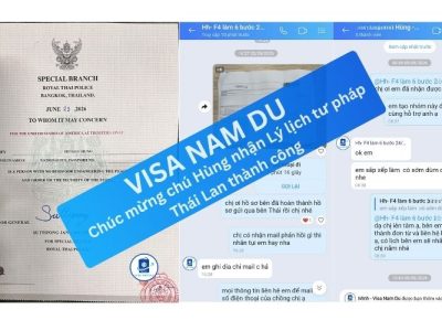Chúc mừng chú Hùng nhận Lý lịch tư pháp Thái Lan thành công