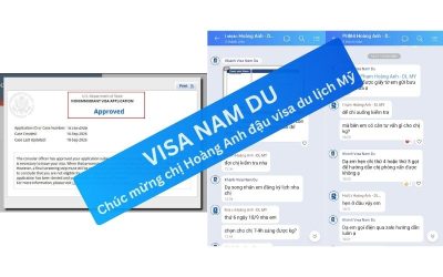 Chúc mừng chị Hoàng Anh đậu visa du lịch Mỹ