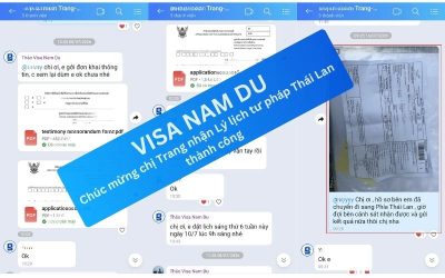 Chúc mừng chị Trang nhận Lý lịch tư pháp Thái Lan thành công