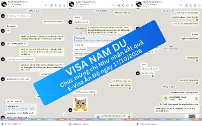 Chúc mừng chị Như nhận E-visa Ấn Độ chỉ sau 2 ngày điền đơn